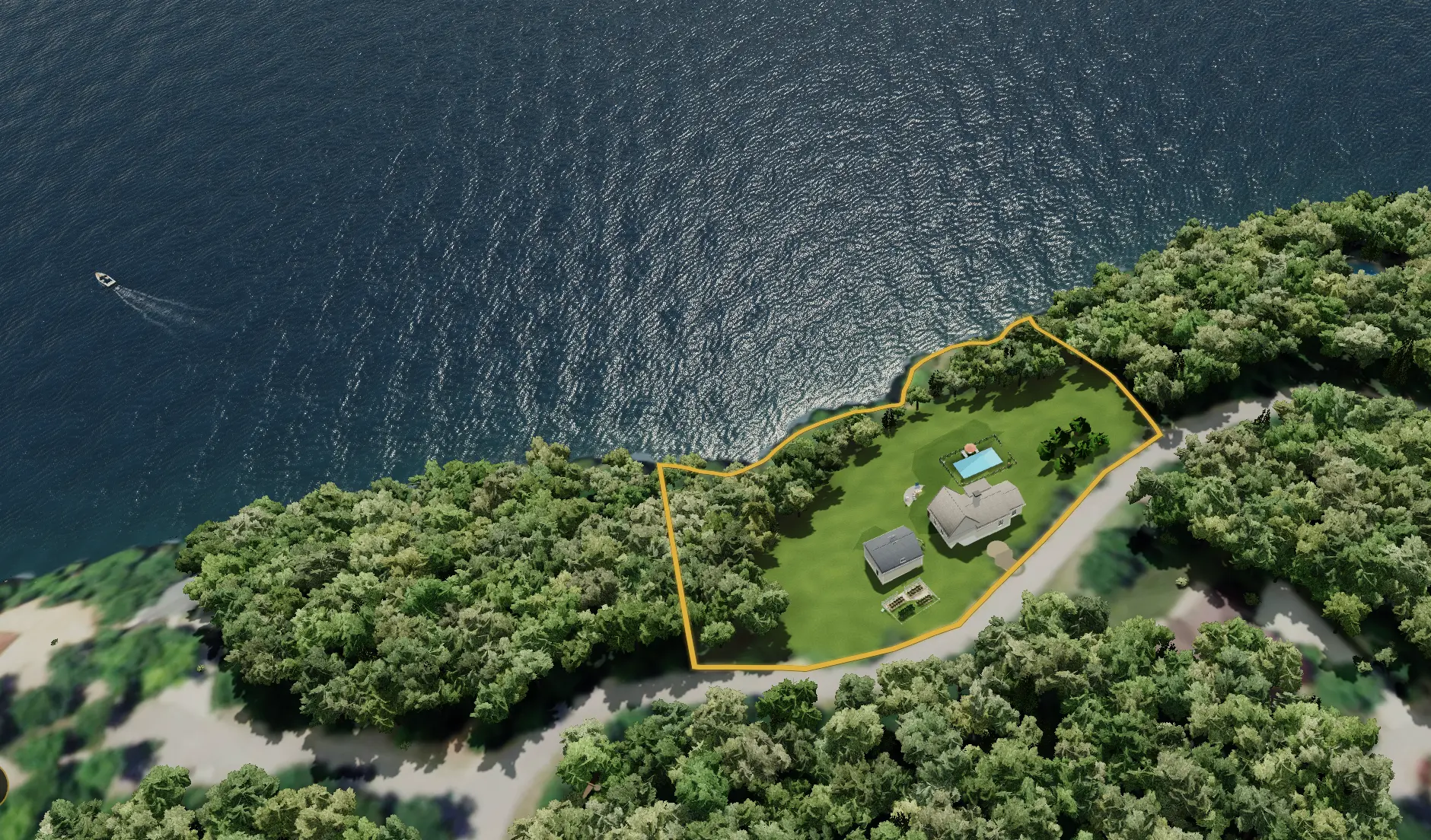Brookhaven Lakefront 3D tour
